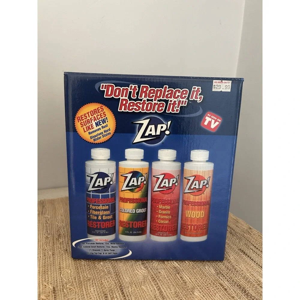 Zap Professional Restorer Maintainer Porcelain Fiberglass Tile Grout Sealed